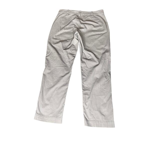 J.Crew chino pants gray size 8 zip-fly pockets straight buisness casual - Picture 2 of 9